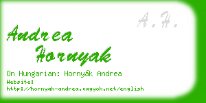 andrea hornyak business card